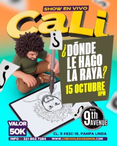 Lee más sobre el artículo ¿Donde le hago la raya? Cali 15 de Octubre 8:00pm